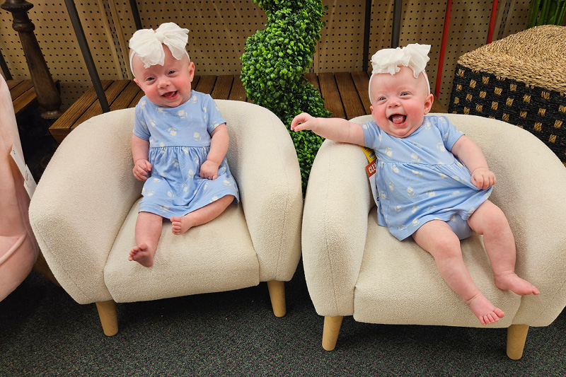 Cora and Blayklee twins