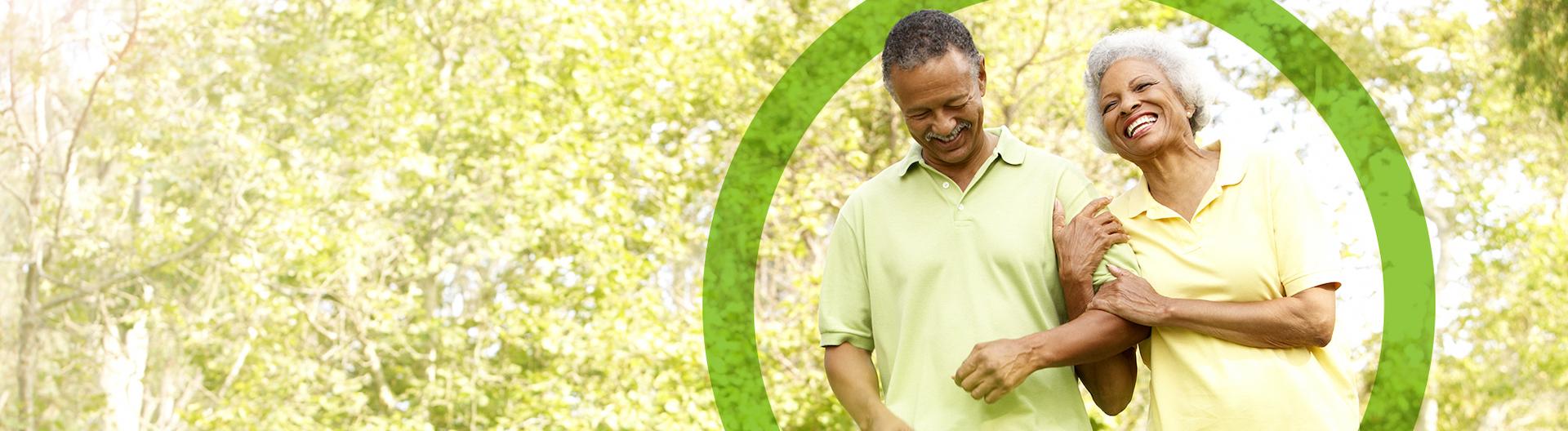 Happy laughing couple